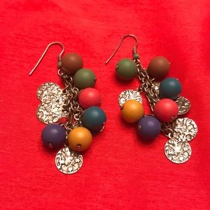 Multi-colored earrings for woman’s. Vintage earrings